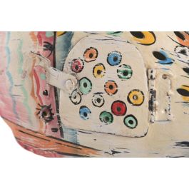 DKD Home Decor Metal fishes 1c24 Decoración Mediterráneo Blanco Multicolor Hierro 8 x 32 x 29 cm (2 Unidades)