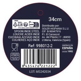 Cuchara Privilege 34 cm acero inoxidable (60 Unidades) Cuchara Privilege 34 cm acero inoxidable (60 Unidades)