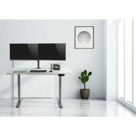 Equip Soporte Doble Pantalla para 2 Monitores hasta 13 Pulgadas, Negro