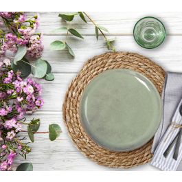 Plato Macarella Green 20,5 cm - Inde (24 Unidades) Plato Macarella Green 20,5 cm - Inde (24 Unidades)