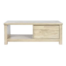 DKD Home Decor Mesa Centro Tropical Natural Madera Acacia 120 x 60 x 45 cm