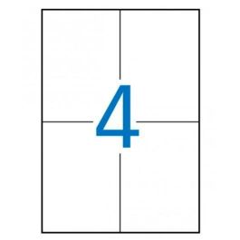 Apli Etiquetas Adhesivas 105x148 mm Inkjet-Láser C-Rectos 4 X 100H Blanco Precio: 17.89000004. SKU: BIX1280
