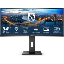 Philips 346B1C Monitor Curvo de 86,4cm/34" UltraWide QHD (3440x1440) 100Hz 5ms con USB-C y HDMI Negro