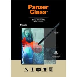 PanzerGlass Protector de Pantalla Ultra-Wide Fit para Samsung Galaxy Tab S8 Ultra | S9 Ultra - Vidrio Templado Antibacteriano Resistente a Golpes y Rayones
