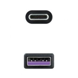 Cable USB NANOCABLE 10.01.2101-L150 Negro 1,5 m Cable USB NANOCABLE 10.01.2101-L150 Negro 1,5 m