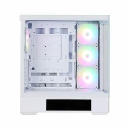 Zalman P40 DS WHITE Midi Tower Blanco para PC con Pantalla LCD 9.1", Compatible ATX, Micro ATX, Mini-ITX