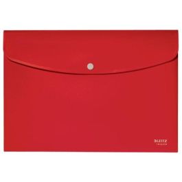Leitz 46780025 Sobres de polipropileno opaco A4 con broche botón Recycle rojo Precio: 7.79000057. SKU: B1H9EAJXE8