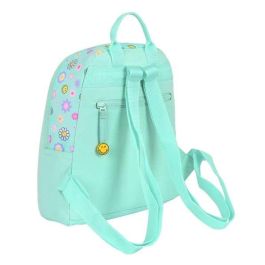 Safta Mini Mochila Smiley World Summer Fun 25x30x13cm Turquesa