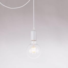 SKD-P80057 Lámpara Colgante Nagercoil Metal Retro Vintage para Bombillas LED Filamento, Cable Regulable Altura, Hogar y Negocios