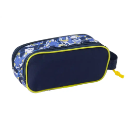 Portatodo Doble Sonic City Azul 21 x 8 x 6 cm 3D