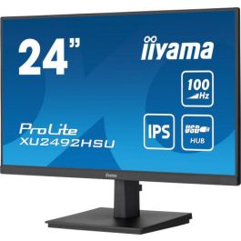 MONITOR IIYAMA 24" PROLITE SLIM XU2492HSU-B6, IPS, 100HZ, 0,4 MS, USB, HDMI, DISPLAYPORT, ALT 2x2W, INCLI