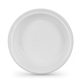 Set de 100 platos hondos rojos de plástico ecológico 20.5 cm Algon (6 Cajas) Set de 100 platos hondos rojos de plástico ecológico 20.5 cm Algon (6 Cajas)