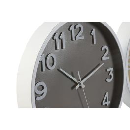 Reloj Pared Urban DKD Home Decor Azul Mostaza 4 x 30 x 30 cm (3 Unidades) Reloj Pared Urban DKD Home Decor Azul Mostaza 4 x 30 x 30 cm (3 Unidades)