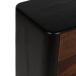 Aparador Marrón-Negro Madera Salón 160 X 40 X 75 cm