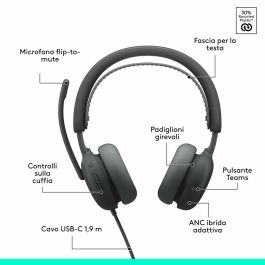 Auriculares Logitech 981-001512 Grafito