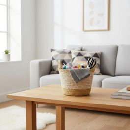 Inde Cesta Cónica Seagrass con Asas 20 cm (24 Unidades)