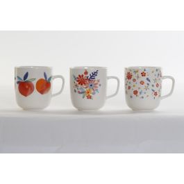 DKD Home Decor Mug Shabby Melocotones Porcelana Multicolor 8.5 x 10 x 12 cm (12 Unidades) Apto Microondas Lavavajillas Precio: 19.49999942. SKU: B12C9KR4YM