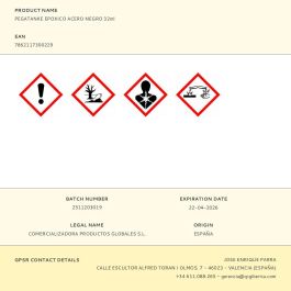 Pegatanke Pegamento Epoxico Bicomponente Acero Negro 32ml - Alta Resistencia 400kg/700°C, Pega Bajo Agua