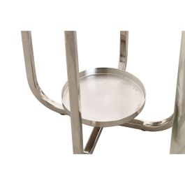 Portavela Moderno DKD Home Decor Plateado 21 x 62 x 21 cm Portavela Moderno DKD Home Decor Plateado 21 x 62 x 21 cm