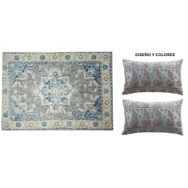DKD Home Decor Alfombra Árabe Algodón Poliéster Azul Verde 180x120 cm 715 gsm Colección Sans Pasley (2 Unidades) Precio: 57.7533. SKU: S3037970