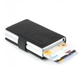 Piquadro, Tarjetero de cuero, Funda para tarjeta de crédito, Negro, Unisex Precio: 56.50000015. SKU: B1CLFFBXWK