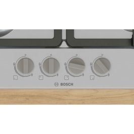 Placa de gas - BOSCH Serie 4 - 4 fuegos - 52 x 58,2 x 4,5 cm - PGP6B5K90 - Acero inoxidable Placa de gas - BOSCH Serie 4 - 4 fuegos - 52 x 58,2 x 4,5 cm - PGP6B5K90 - Acero inoxidable