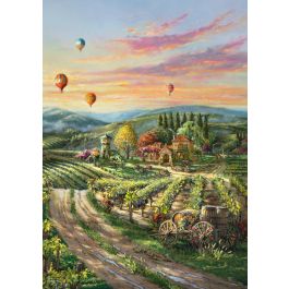 Schmidt Spiele SCH4001504573669 Puzzle Viñedo Peaceful Valley 1000 Piezas para mayores de 14 años