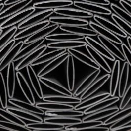 Nature NAT8711338532300 Biombo de caña PVC Doble Cara 1x3m 1600g/m² Opaco 4/5 Anti-UV Gris Claro