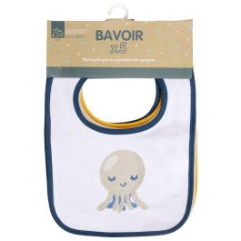 Tom et Zoe Juego de 5 Baberos Surtidos con Cierre de Velcro y Dorso PEVA Antiman chas (29.5x21 cm) Precio: 6.50000021. SKU: B12KEJZQHY