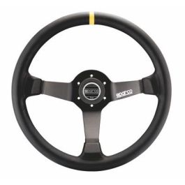 Sparco S015R345MLN Volante R345 de Piel, Diámetro 350mm, 3 Brazos Aluminio Negro para Competición y Carretera con Claxon Precio: 205.69000056. SKU: S3707933