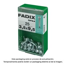 Fadix 10922178 Tornillo Rosca Chapa Cr Autot. Acero Redonda 3,5x9,5mm Din 7504n Caja 25 Unid.