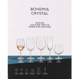 Set 6 Copas Vino Cristal Bohemia 350 cc - LARA (4 Cajas) Set 6 Copas Vino Cristal Bohemia 350 cc - LARA (4 Cajas)