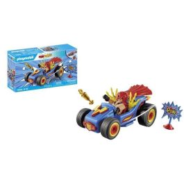 Playmobil 71632 Kart Racing Luchador Funstars para Carreras con Accesorios Rediseñables - Juguete de Velocidad para Niños +4 años