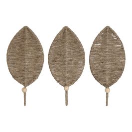 Perchero Pared Tropical DKD Home Decor Natural 4 x 26 x 12 cm Set de 3 Precio: 14.58999971. SKU: B14GCE8WQB