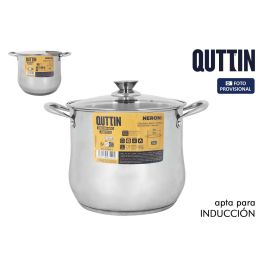 Inde - Olla de Cocina de Acero Inoxidable 26 cm (12 L) con Tapa "New Neron" para Inducción (4 Unidades)