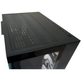 LC-Power 809B Midi Tower PC Gaming Negro ATX/EATX/microATX/Mini-ITX con Ventana Lateral y Panel de Vidrio Templado