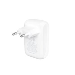 Belkin WCB009vfWH Cargador de Pared Doble USB-C PPS + USB-A 42W Blanco para Móvil y Portátil