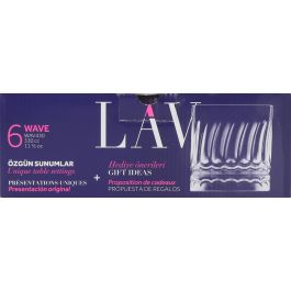 LAV Set 6 Vasos "Wave" 330 cc (4 Cajas)