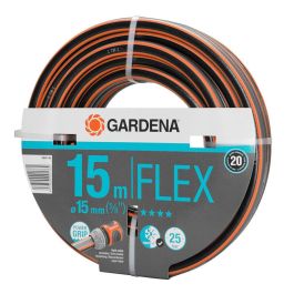 Gardena Manguera Flex Modelo ø15 mm (5/8 pulg) 15 m, Tratamiento Anti UV, Resistencia 25 bar Precio: 30.50000052. SKU: S7910758