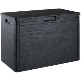 Toomax - Caja de almacenamiento de resina 160 litros gris Woody's 77,5 x 44,5 x 52,7 cm