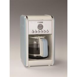 Ariete 1342/05 Cafetera de Goteo Vintage Azul para 4 a 12 Tazas con Temporizador y Pantalla LCD