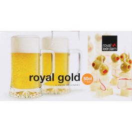 Royal Leerdam Set 6 Jarra Cerveza 50 cl Royal Gold