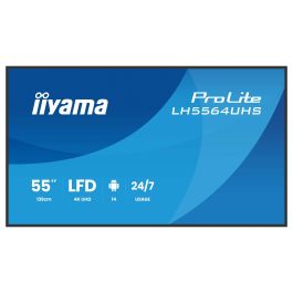 Iiyama LH5564UHS-B1AG Monitor 55" UHD 4K VA DLED 500cd/m Android 14 OS 24/7 Operation WiFi LAN USB-C HDMI RS232C Señalización Digital Negro