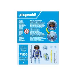 Playmobil 71836 Héroe Relámpago, Superhéroe Eléctrico con Vara de Rayos y Escudo para Niños +4 Años