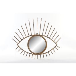 DKD Home Decor Espejo de Pared Balinés de Metal Natural con detalle Ojo 63 x 53 x 4 cm para Decoración del Hogar Precio: 80.78999995. SKU: B1DXRGEKRY