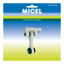 Micel Polea Corredera para Pérgola TLD21 92585 60mm Nylon Blanco para Deslizamiento de Lona con Rodamientos 65x18,50x90mm