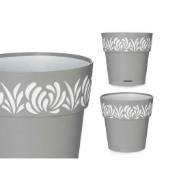 Maceta plástico Gaia 20 cm gris - Stefanplast (12 Unidades) Precio: 34.50000037. SKU: S3610138