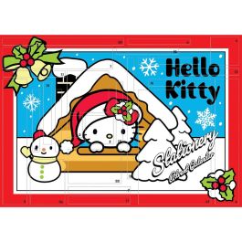 Hello Kitty Calendario Adviento con 24 Sorpresas de Papelería: lápices, bolígrafos, reglas, gomas y más. 35x25x3cm