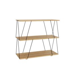 Inde Estantería 3 Niveles Metal-Madera Black 80x30x71.2 cm (2 Unidades)