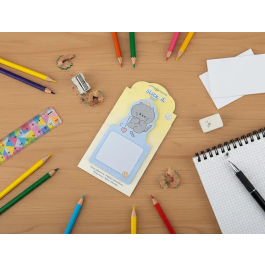 Imaginovo Bloc notas adhesivas 20 hojas gato azul 60x125 mm